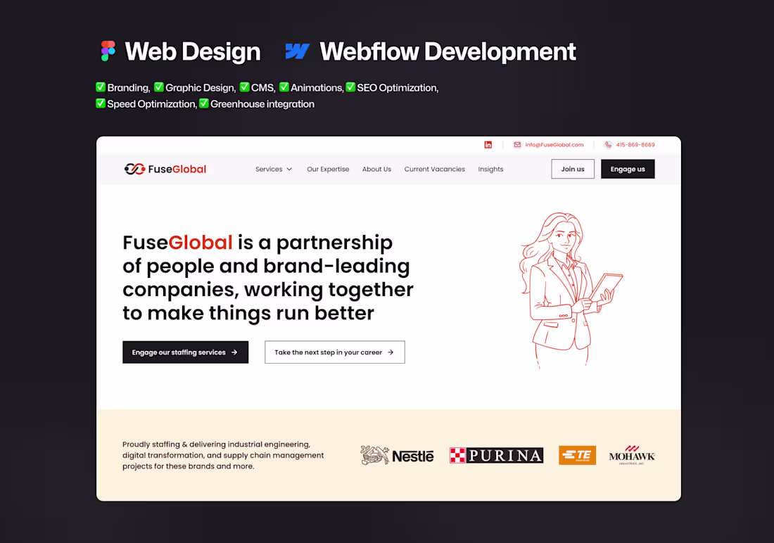 Cover image for FuseGlobal | Brand Refresh and Website Redesign
