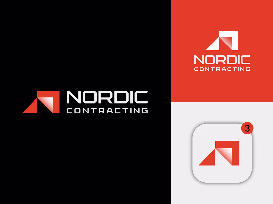 Cover image for Nordic Contracting logo, Construction Company, Brand Identity