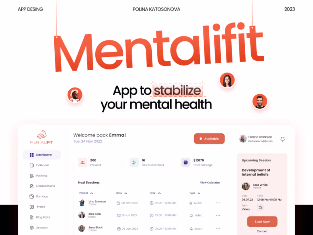 Cover image for Mentalifit | UI UX Design