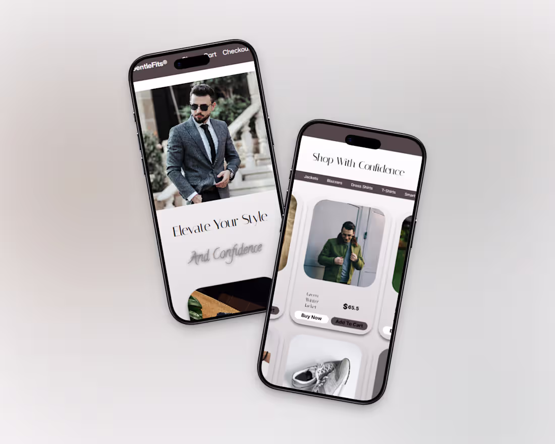 Cover image for Working on this slick e-commerce mens fashionwear store, wil...