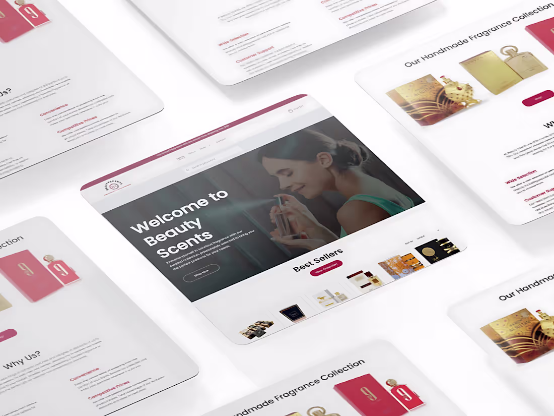 Cover image for Beauty Scents | Cosmetics Website | Hostinger