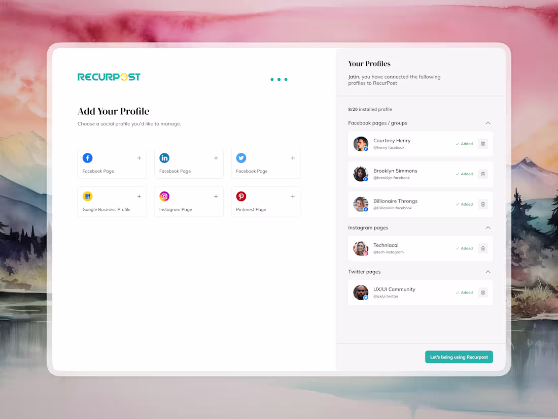 Cover image for RecurPost - Social Medial Planner