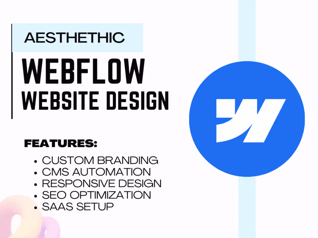 Cover image for I will design stunning and responsive webflow website