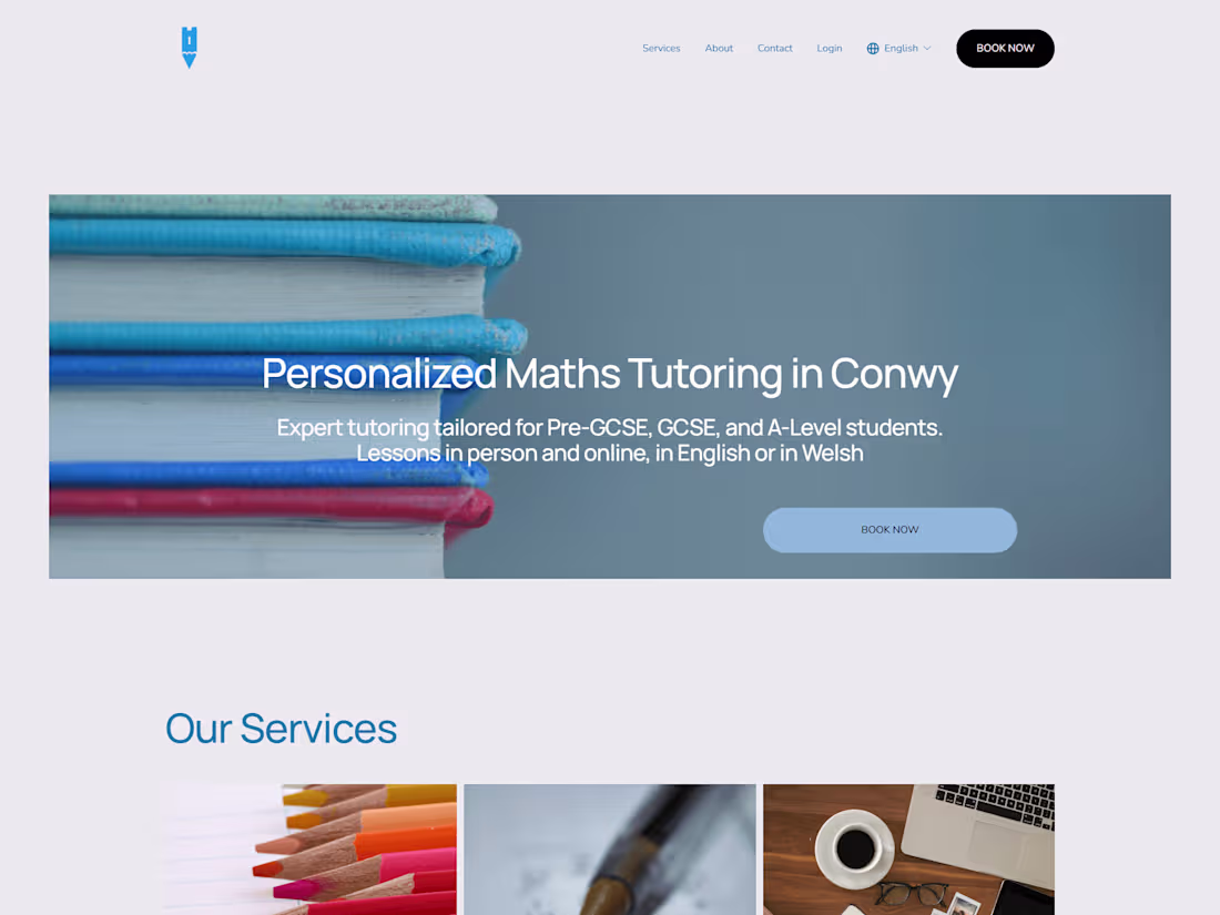 Cover image for Full Stack Website | Local Maths Tutor