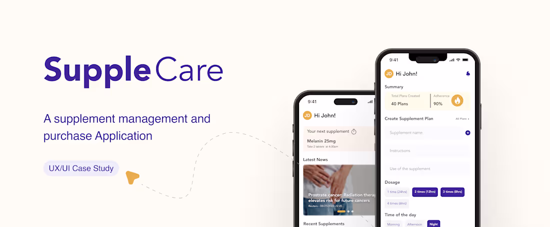 Cover image for Supplecare | Mobile App