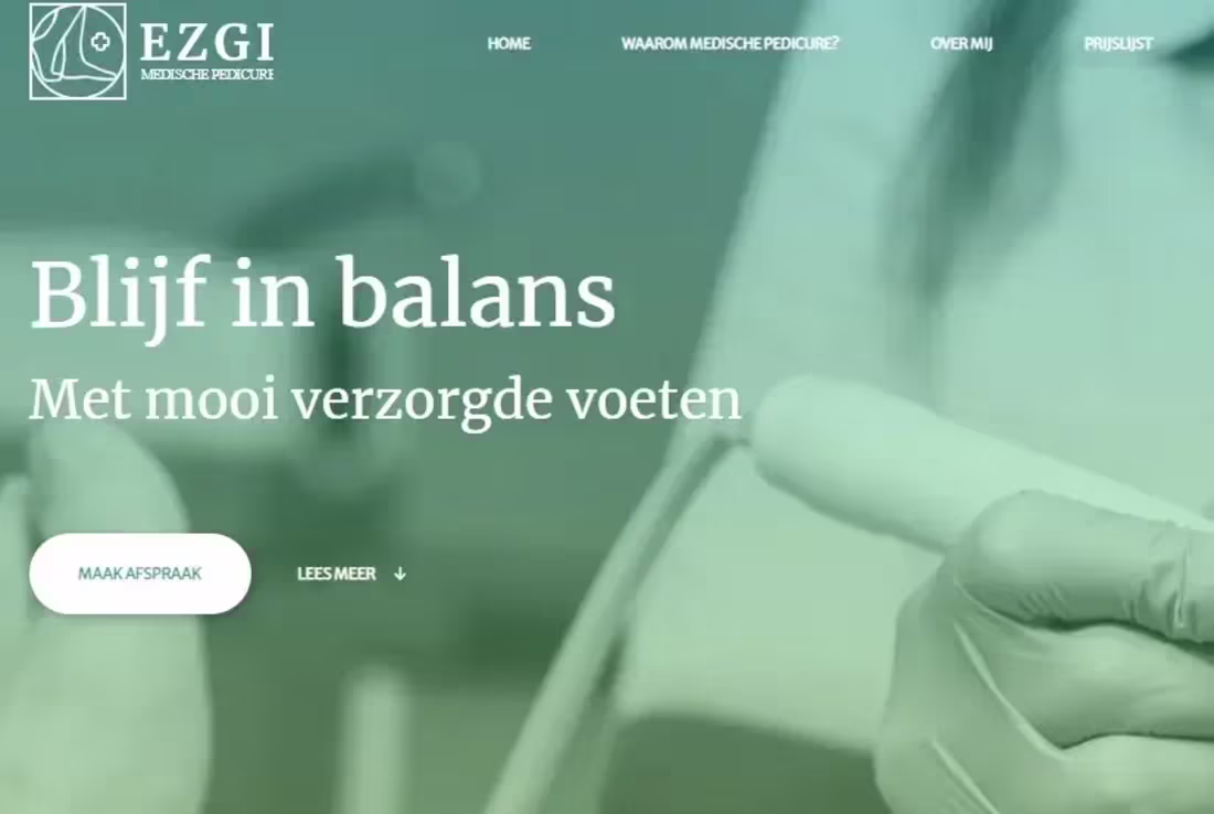 Cover image for Pedicure practice website