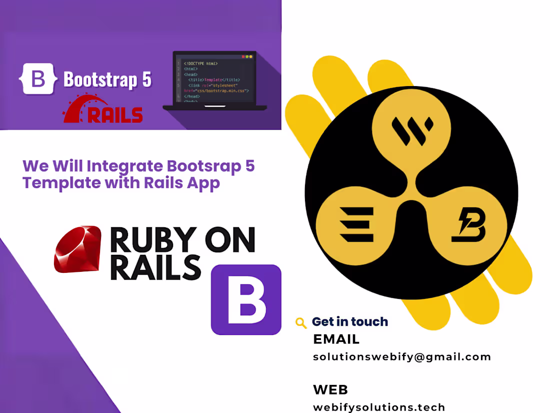 Cover image for Integrate responsive bootstrap template in Rails web Application