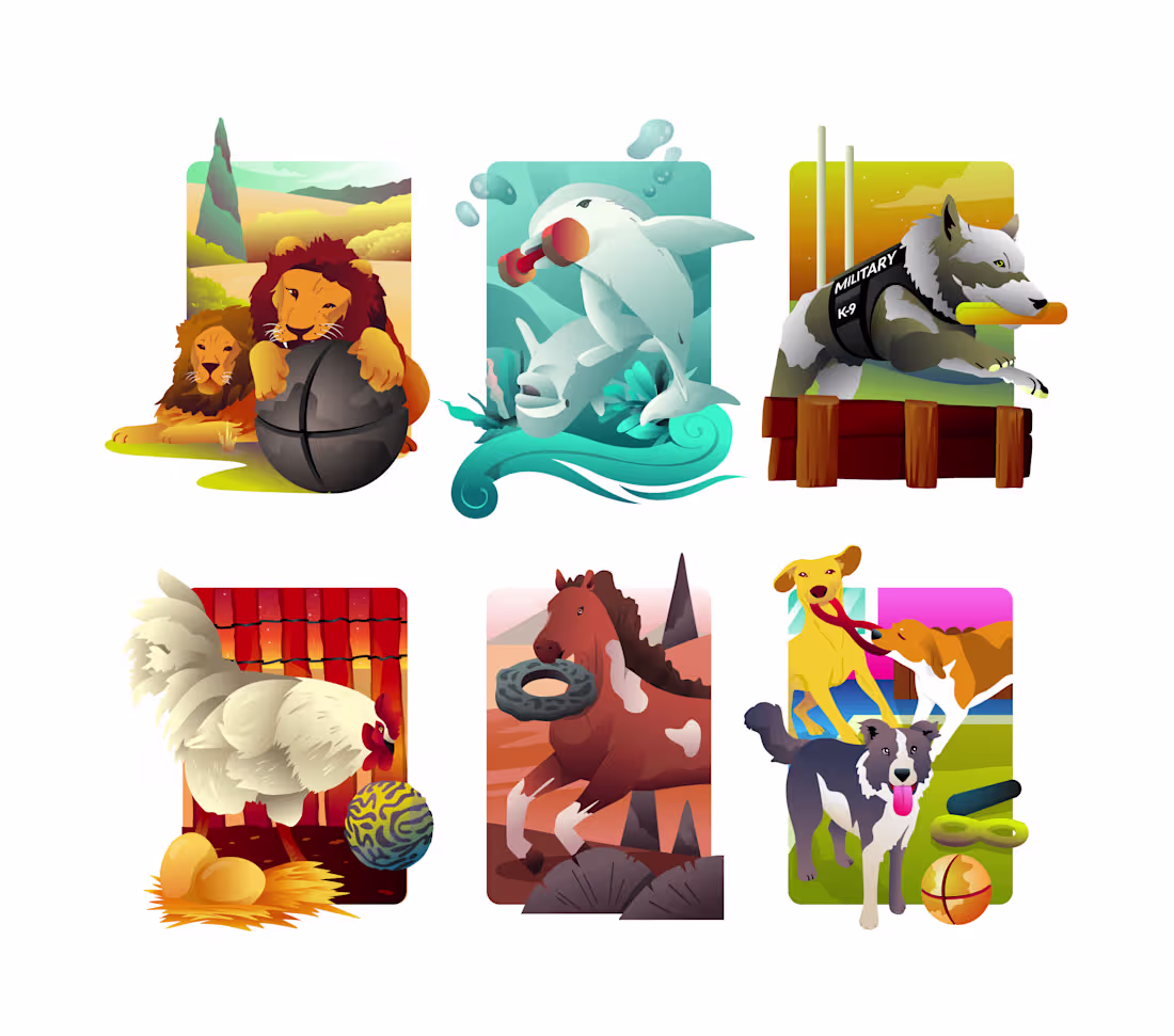 Cover image for Illustration Set for Goughnuts Toy Brand