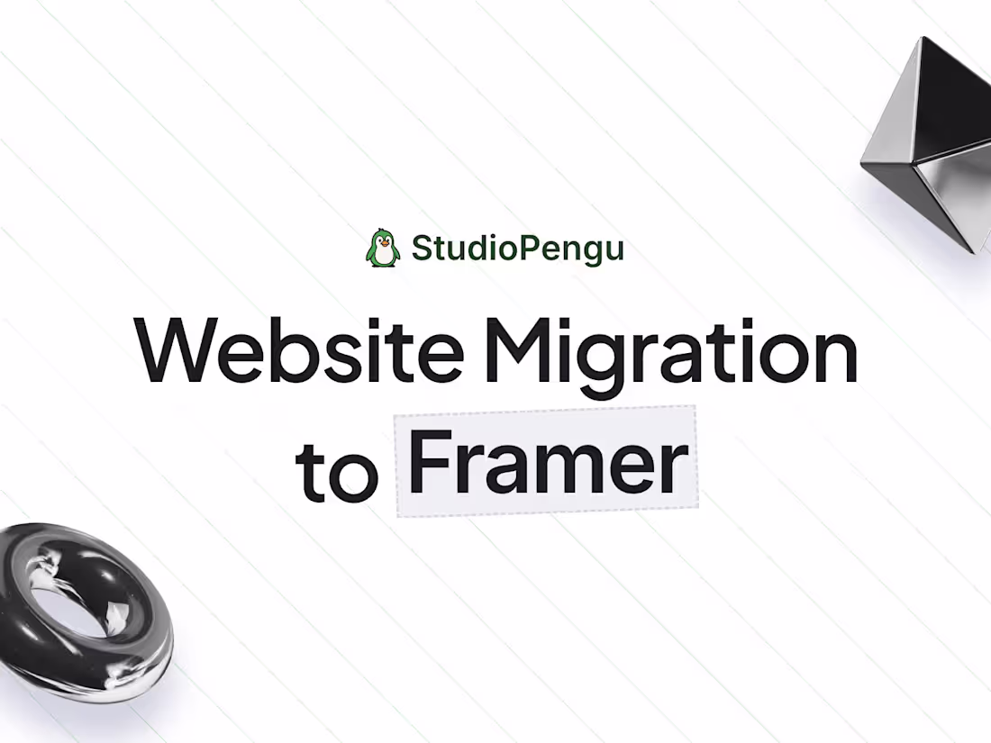 Cover image for Website Migration to Framer
