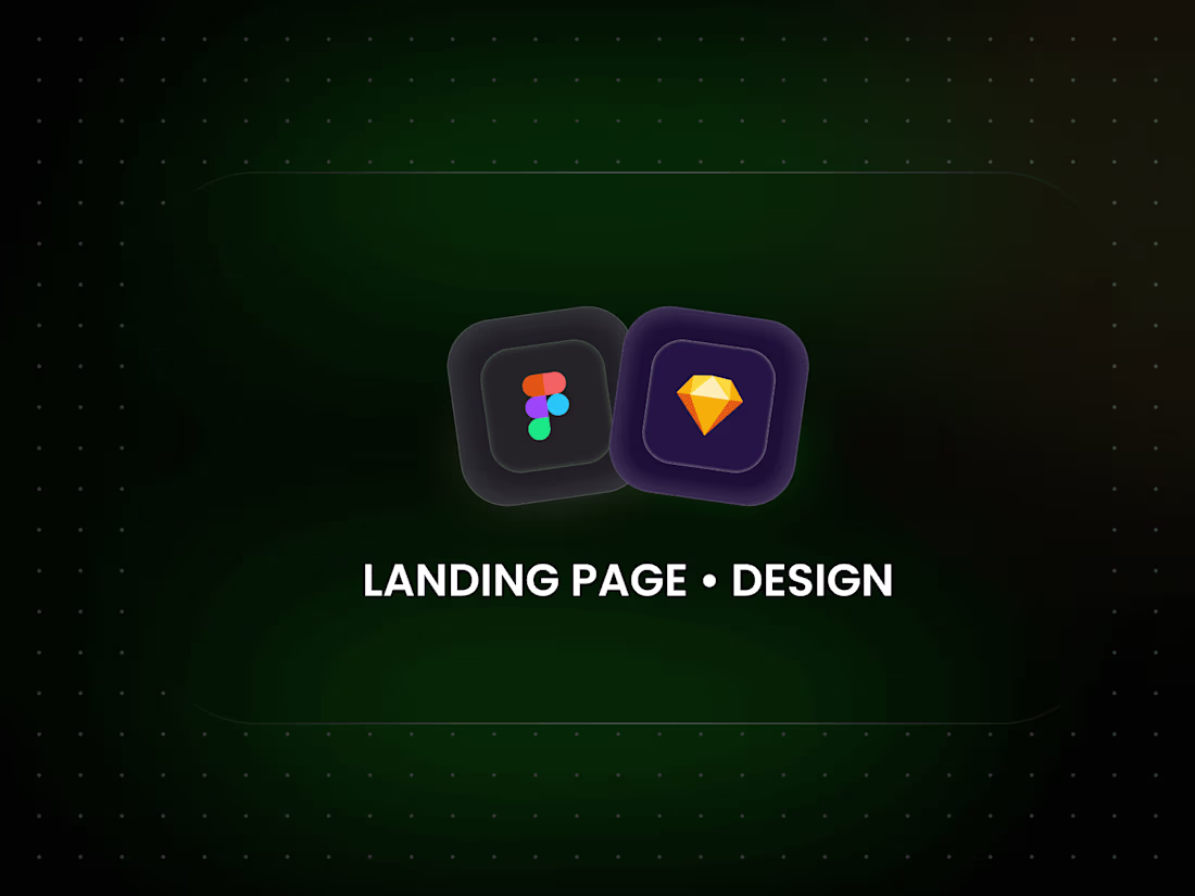 Cover image for Landing Page • Design (2 Versions)