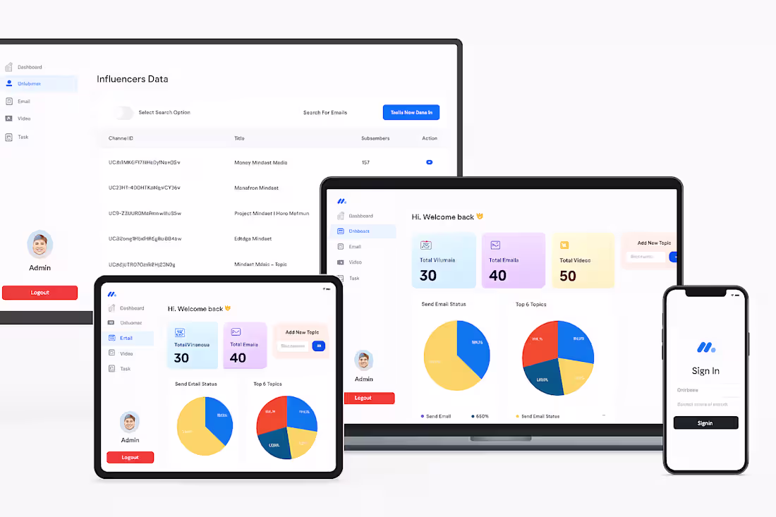 Cover image for YouTube Influencer Analytics & Automation Platform