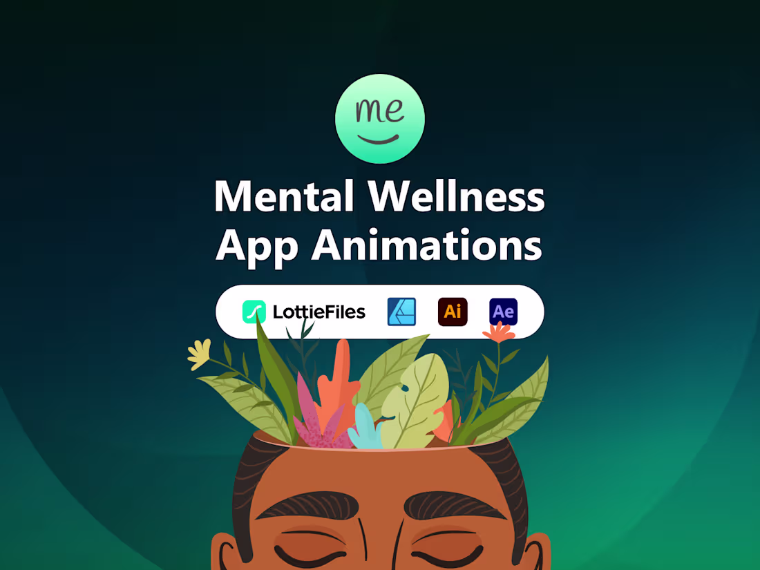 Cover image for HappyMe - Mental Wellness App Animations