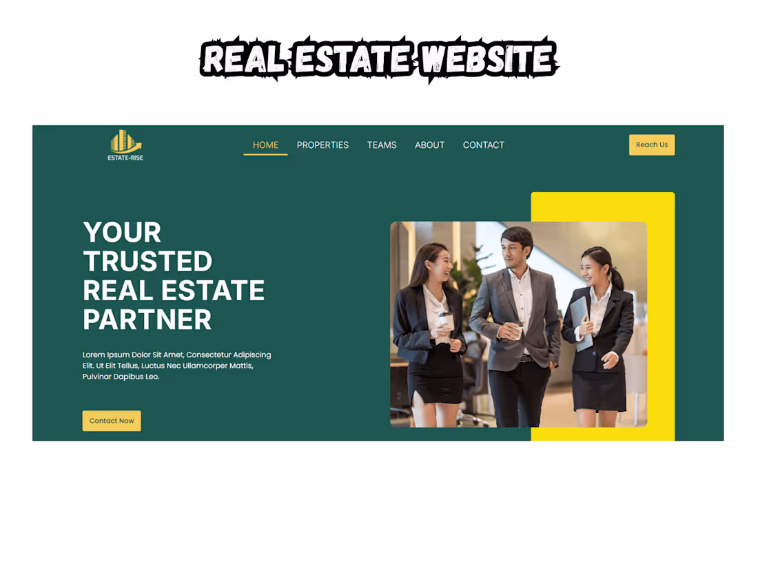 Cover image for Modern Real Estate Website Design