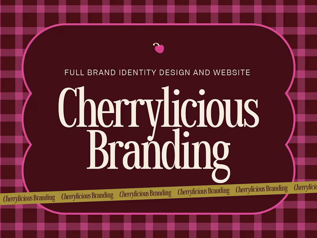 Cover image for  Cherrylicious Branding: Full Brand Identity Design and Website