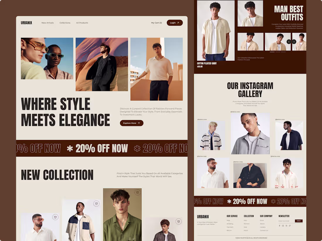 Cover image for  Ecommerce Men's Clothing Store

💌 Have a