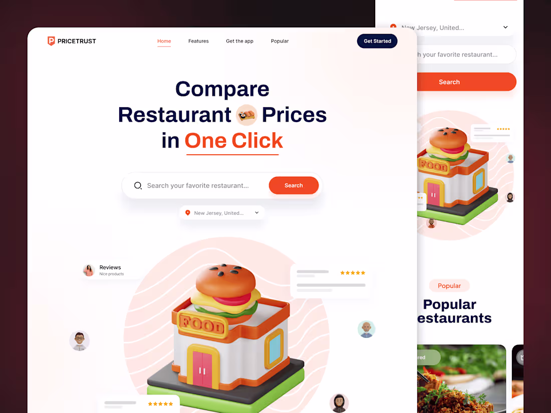 Cover image for Pricetrust – Restaurant Price Comparison