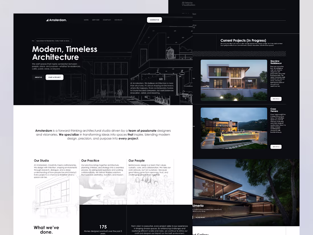 Cover image for Amsterdam - Architecture Studio (Landing Page)