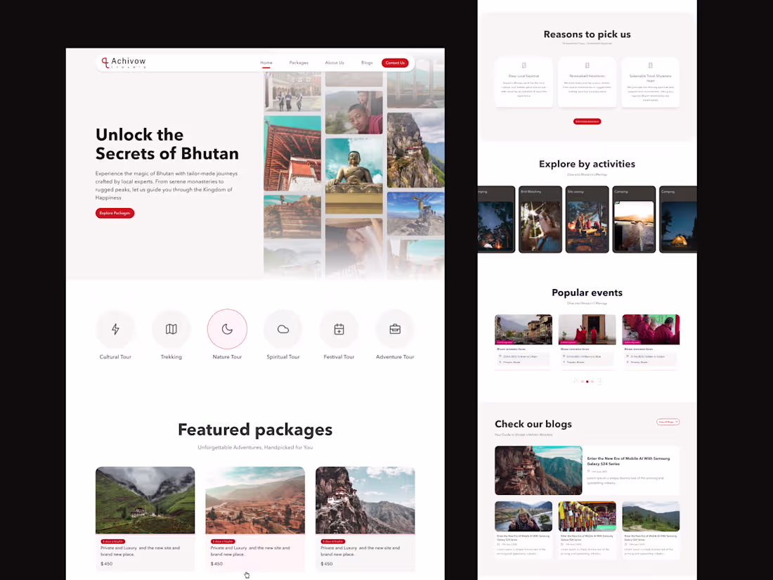 Cover image for Achivow Travels is a Bhutan-based