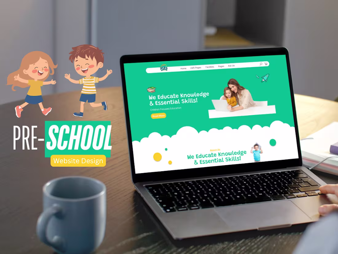 Cover image for Kids Learning Hub — Landing Page Redesign Concept