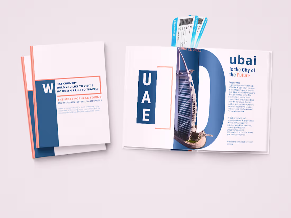 Cover image for Book Design Who doesn’t like to travel? I think that there i...