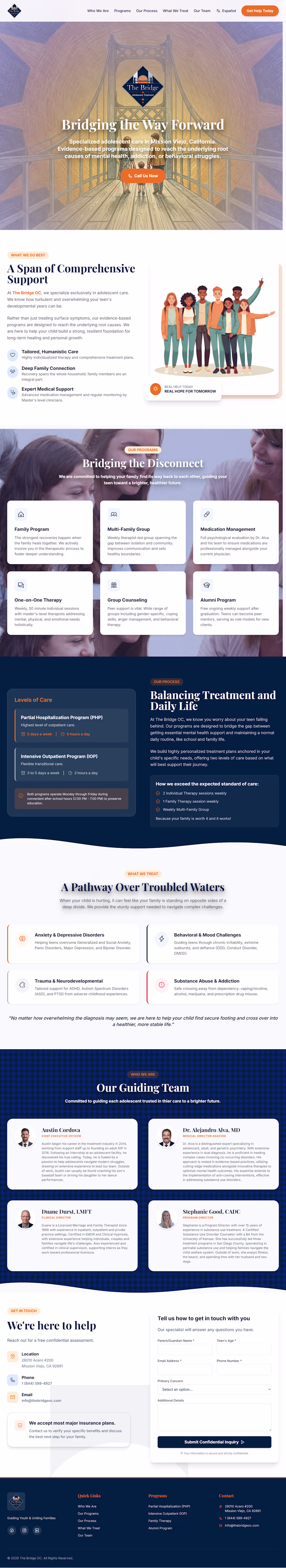 Cover image for TheBridgeOC.com (https://TheBridgeOC.com)  Developed this