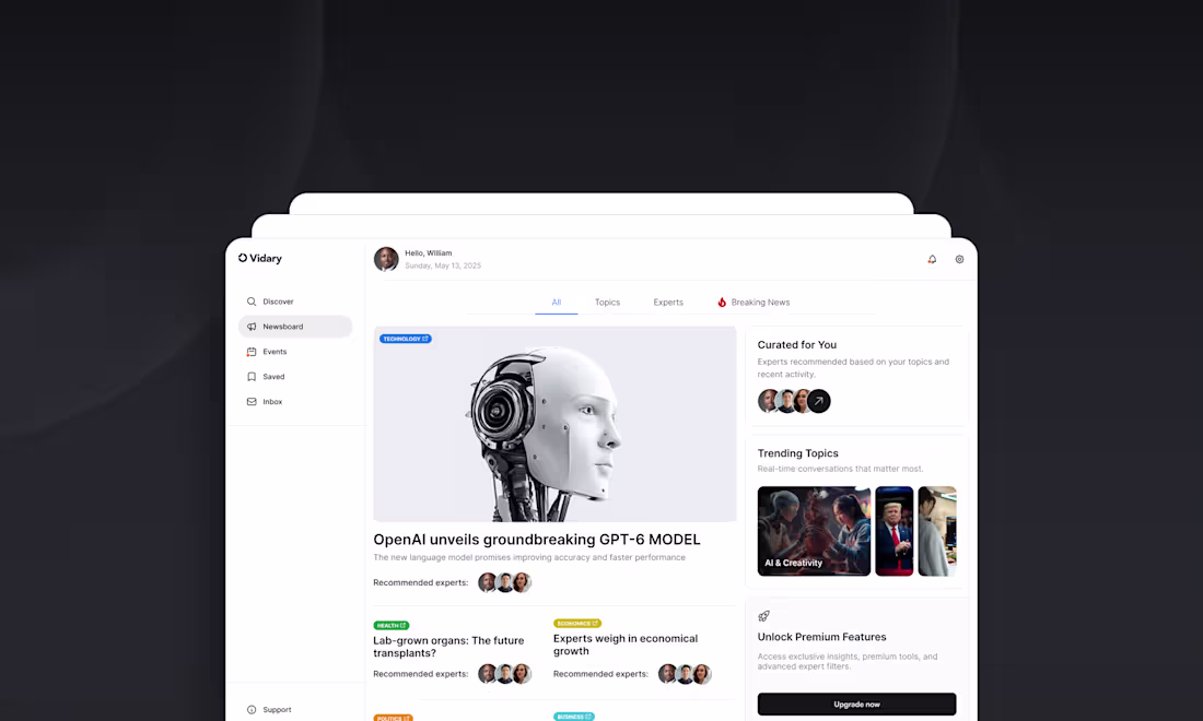 Cover image for Vidary Expert Discovery UX Redesign