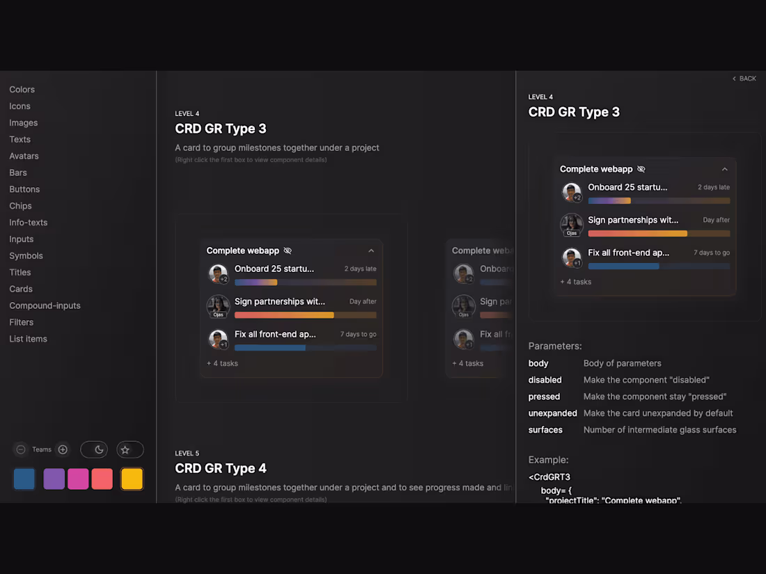 Cover image for SaaS product component library