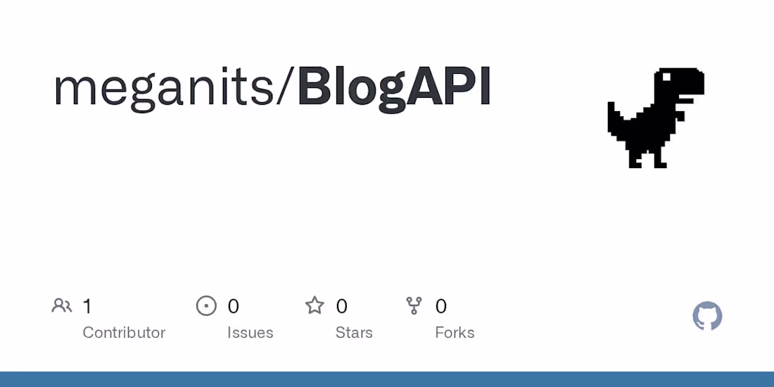 Cover image for BlogAPI Development Project