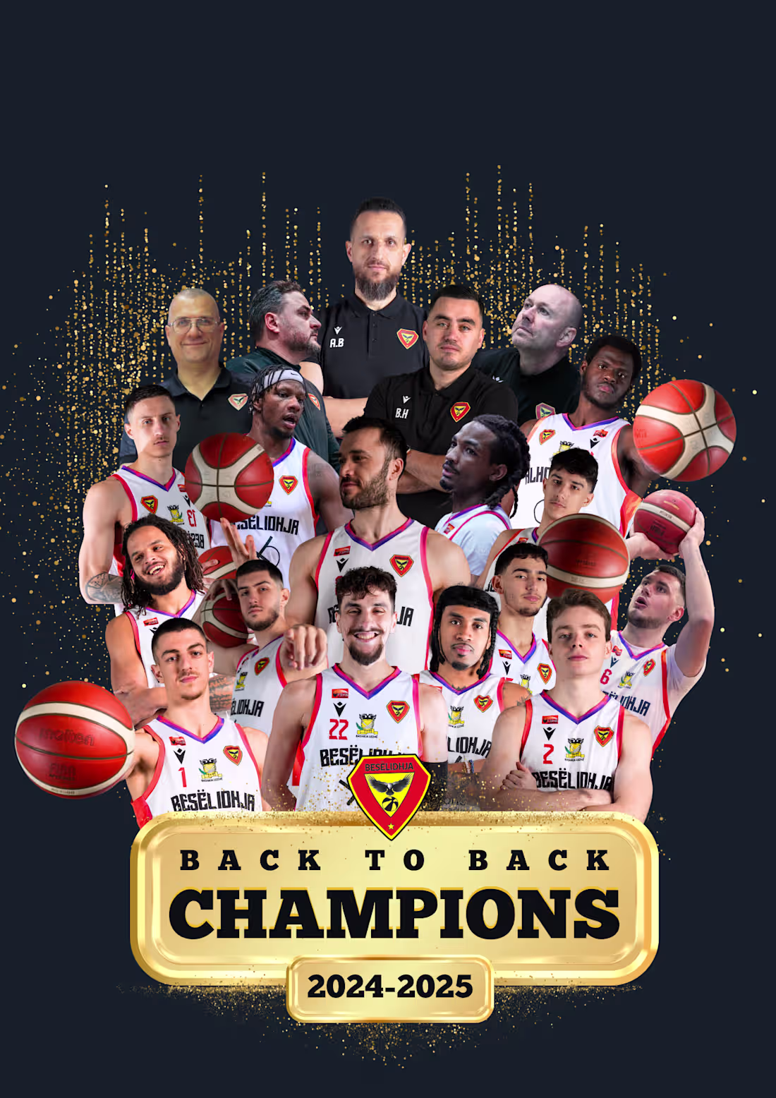 Cover image for Championship T-Shirt Design for Besëlidhja Basket Albania