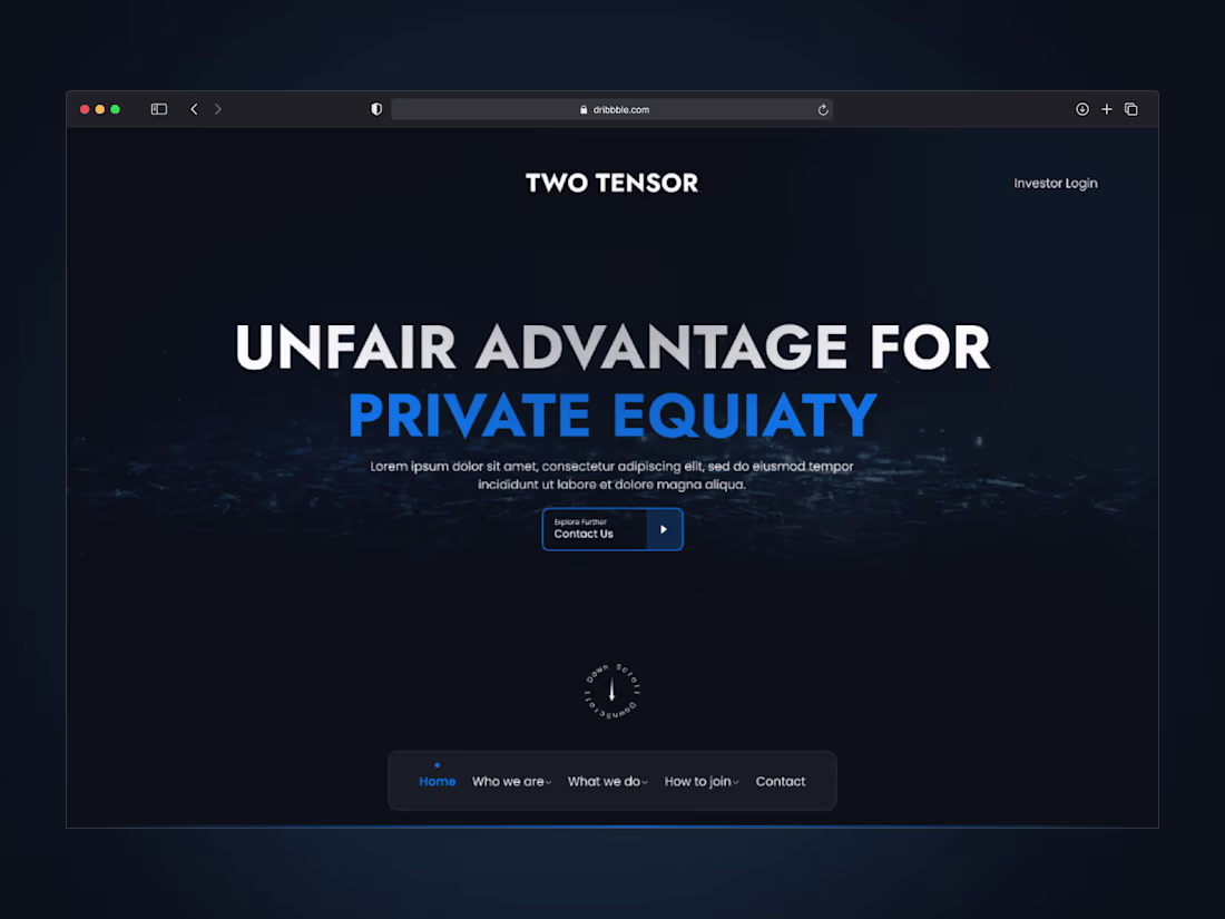 Cover image for Two Tensor – Private Equity Website Design & Development