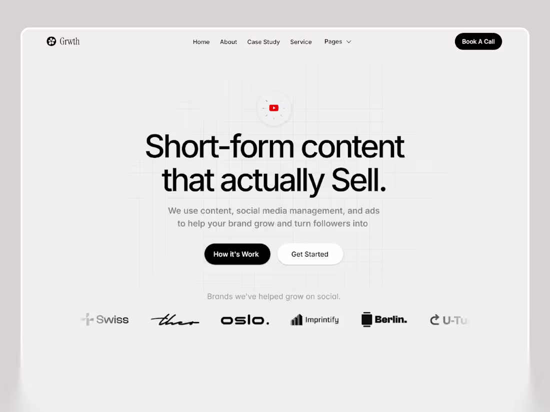 Cover image for Social Media Agency (Hero Section)