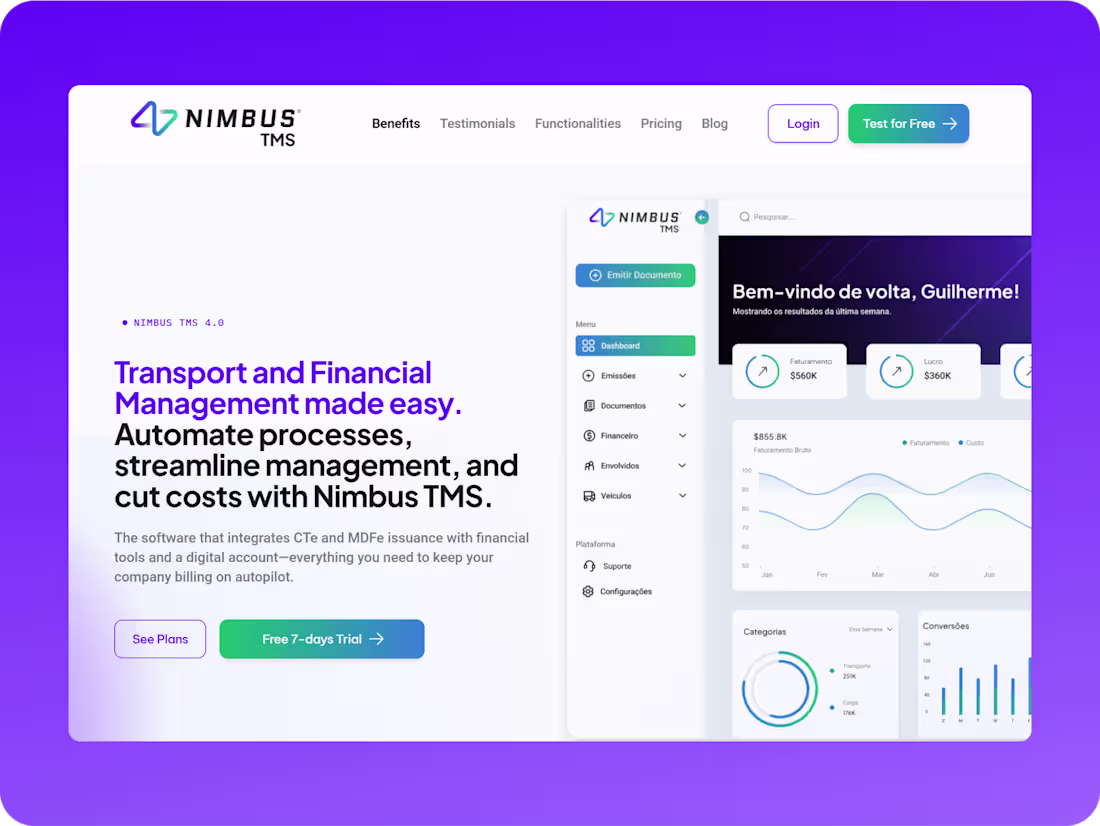 Cover image for UX/UI Innovation for Nimbus TMS