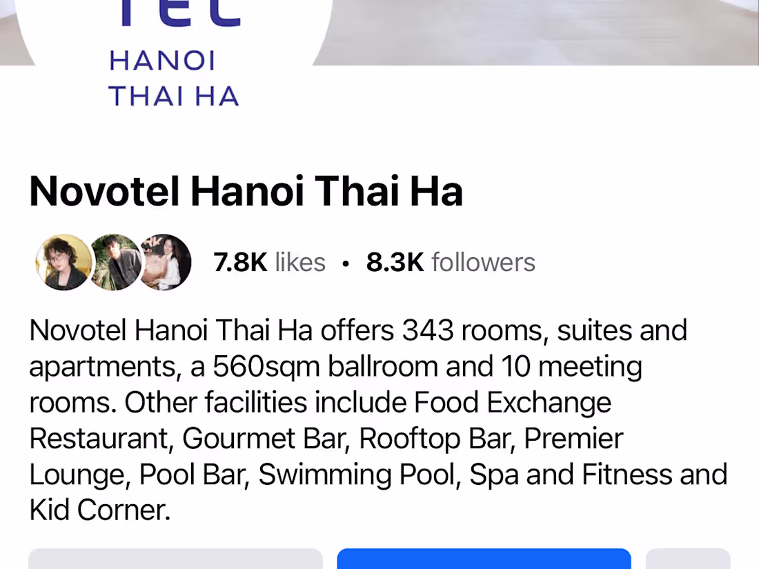 Cover image for Novotel Hanoi Thai Ha