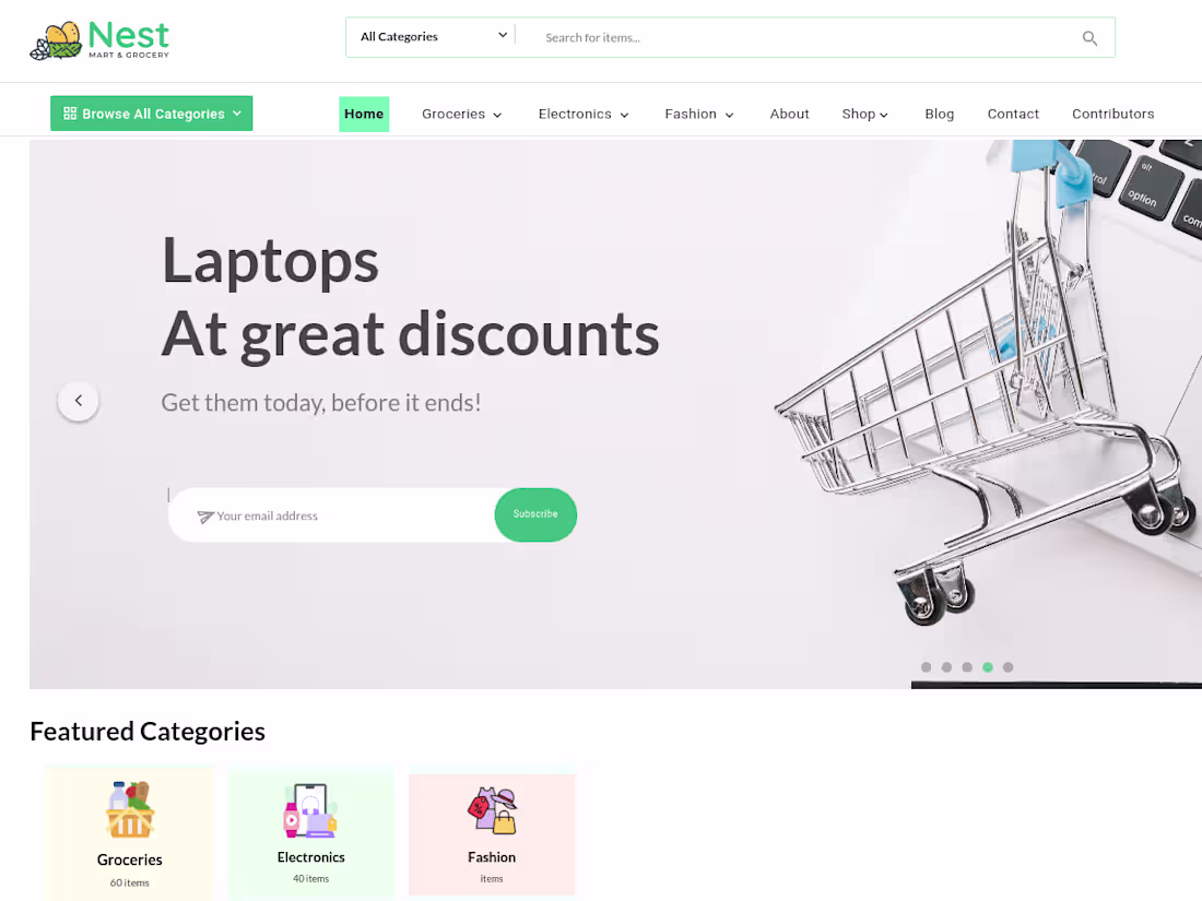 Cover image for Full E commerce website