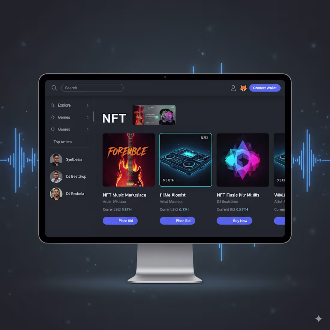 Cover image for NFT Marketplace for Musicians