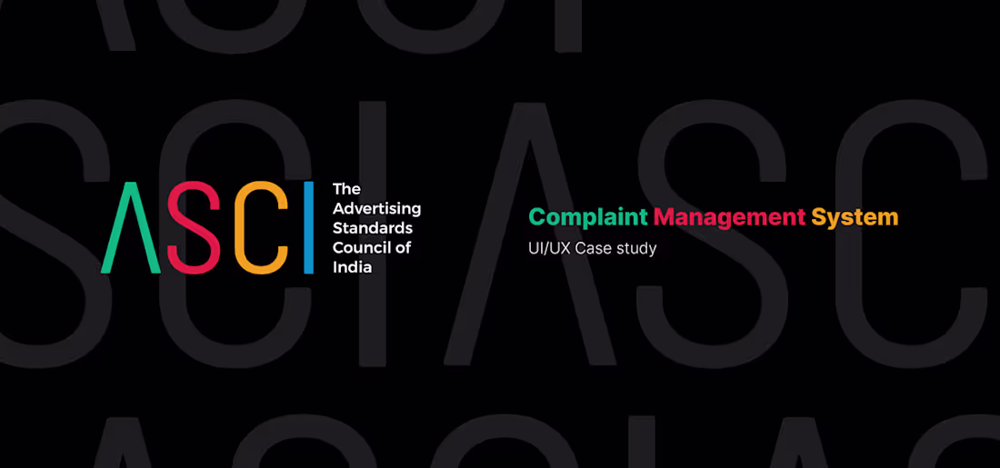 Cover image for Ui/Ux Case Study - ASCI on Behance