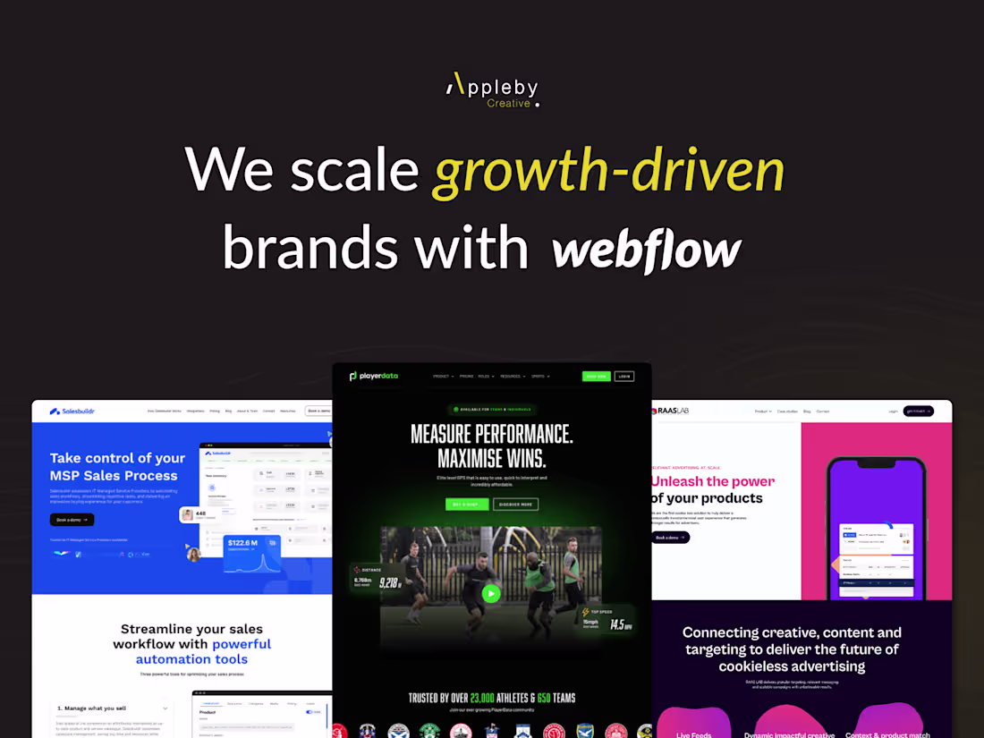 Cover image for Hand crafted Webflow website