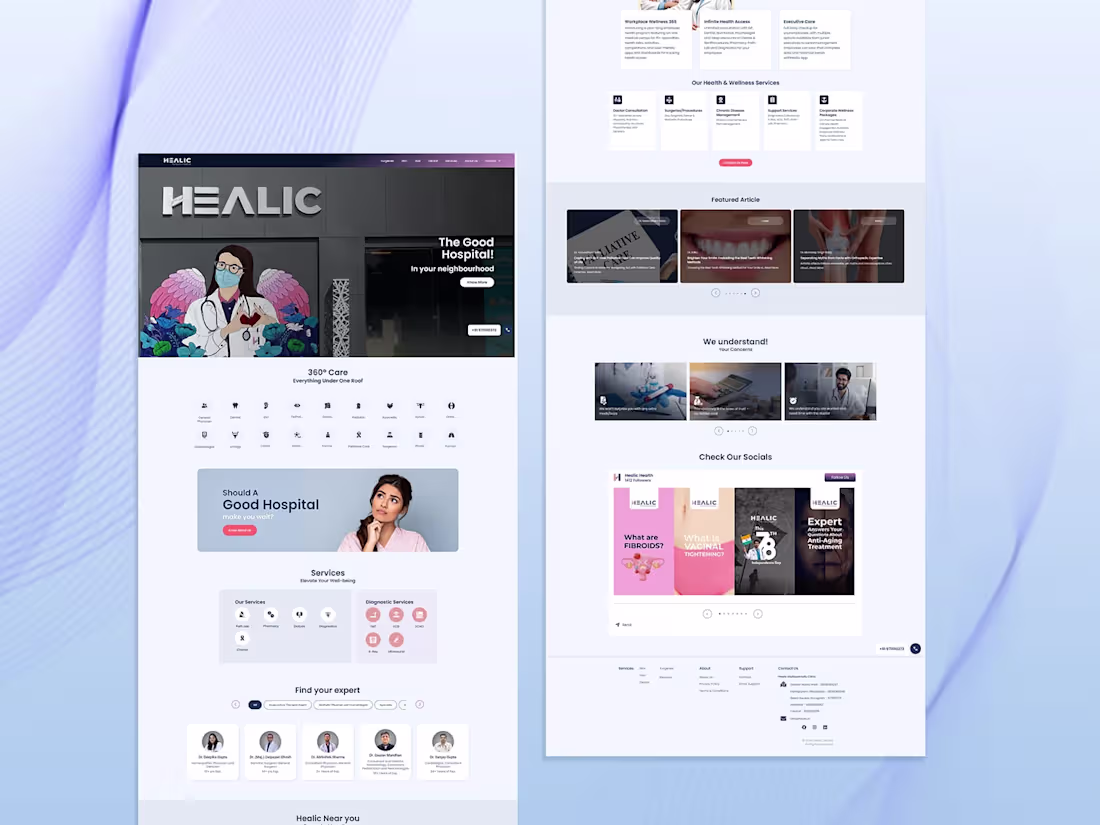Cover image for Website design for Healthcare Clinic