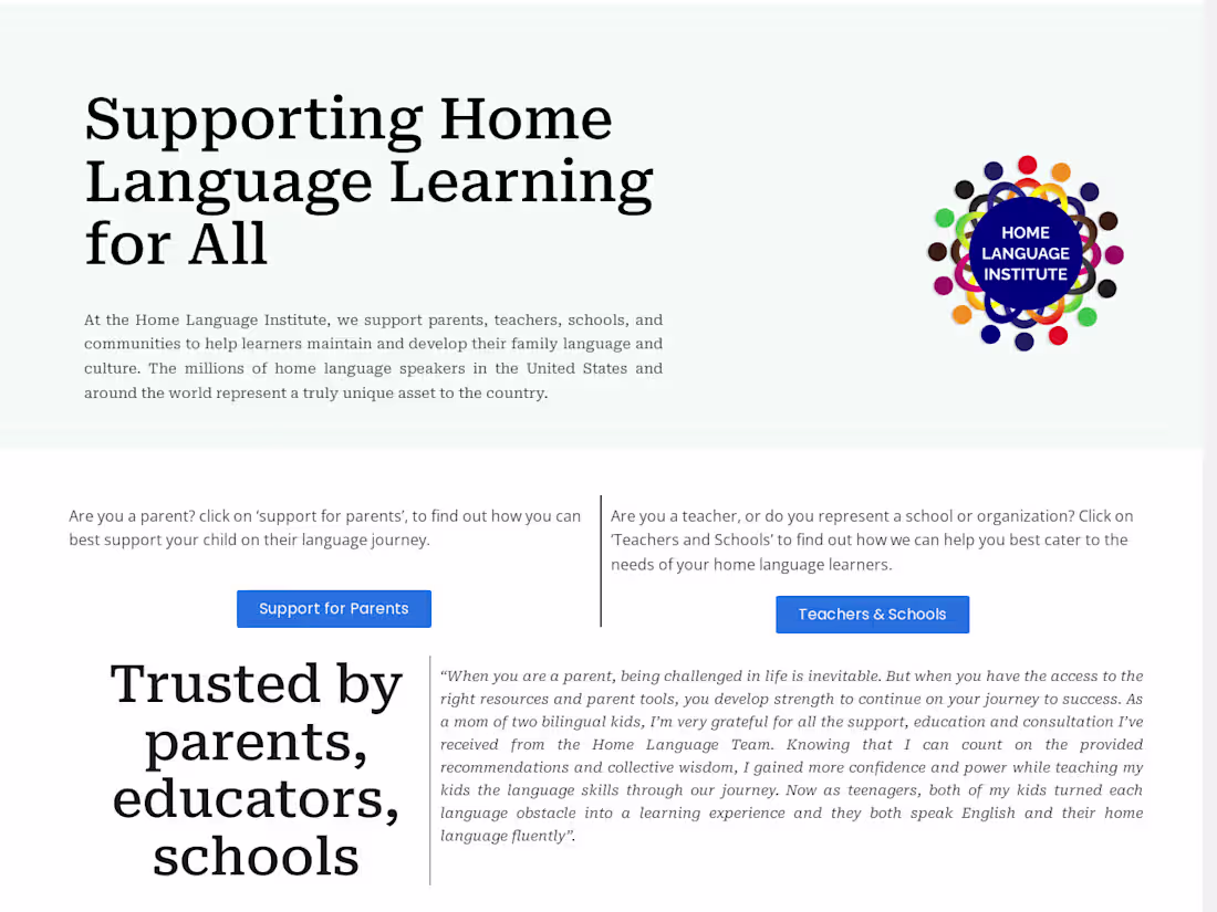 Cover image for Home Language