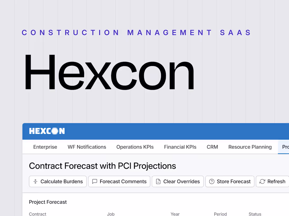 Cover image for Hexcon • Enhancing Usability in Construction Management Software