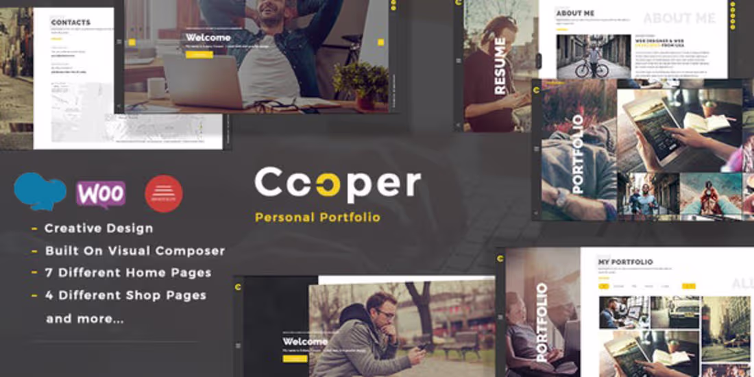 Cover image for Cooper - Creative Responsive Personal Portfolio WordPress Theme