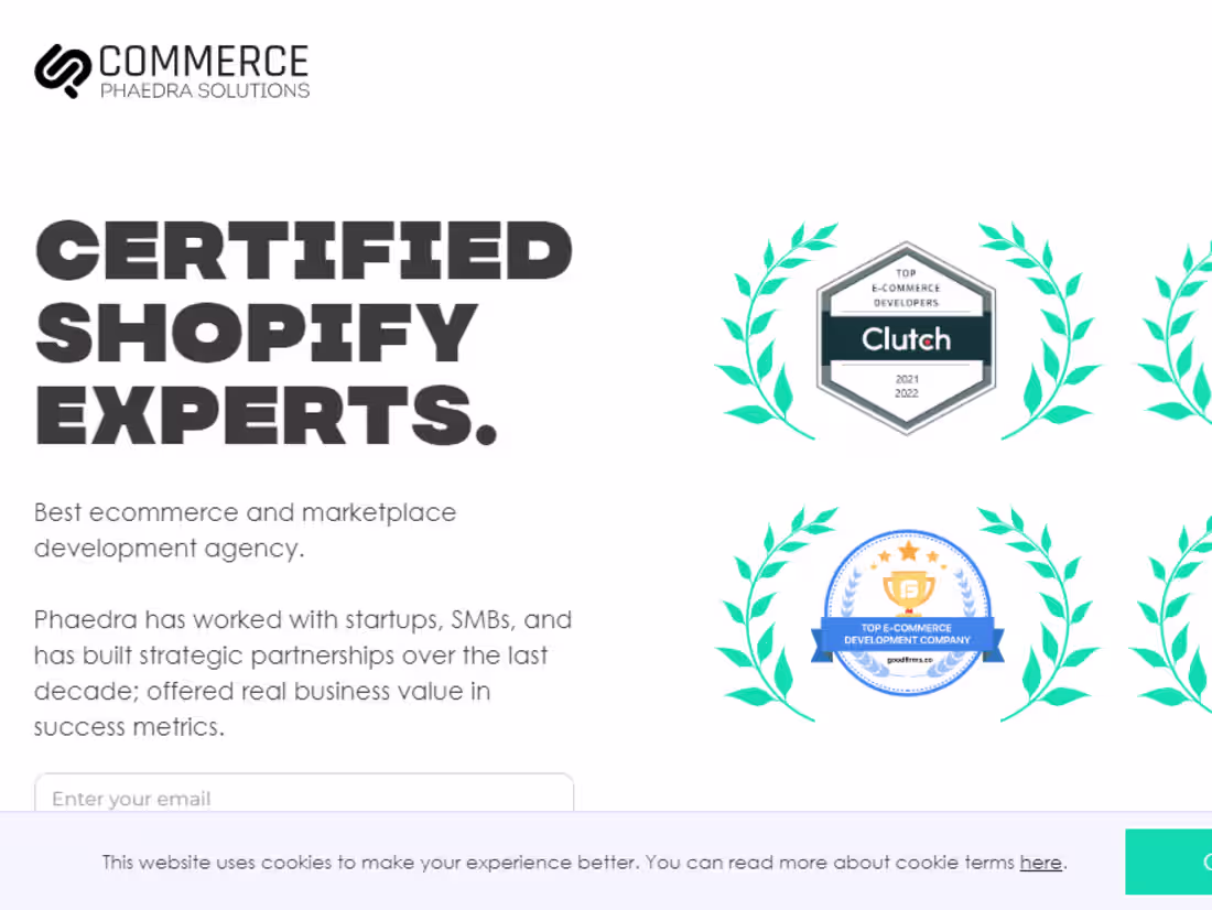 Cover image for Webflow Website for eCommerce Agency