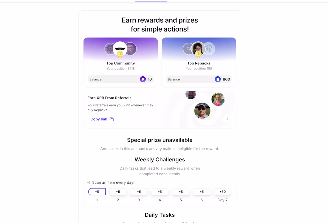 Cover image for Rewards System for collectibles.com