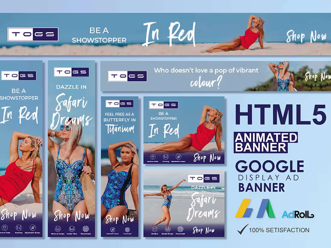 Cover image for Create animated HTML 5 banner ads, GIF or static banners 