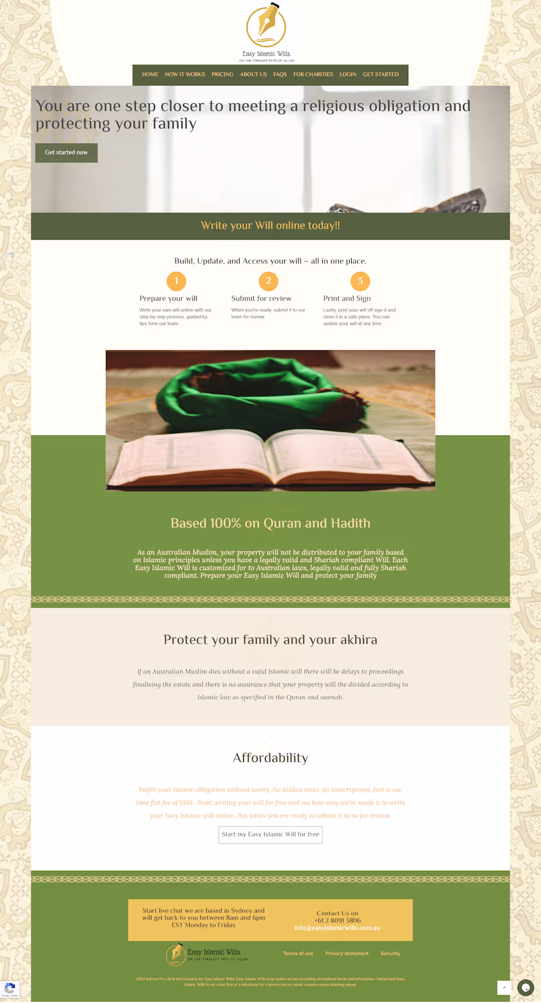 Cover image for Easy Islamic Will