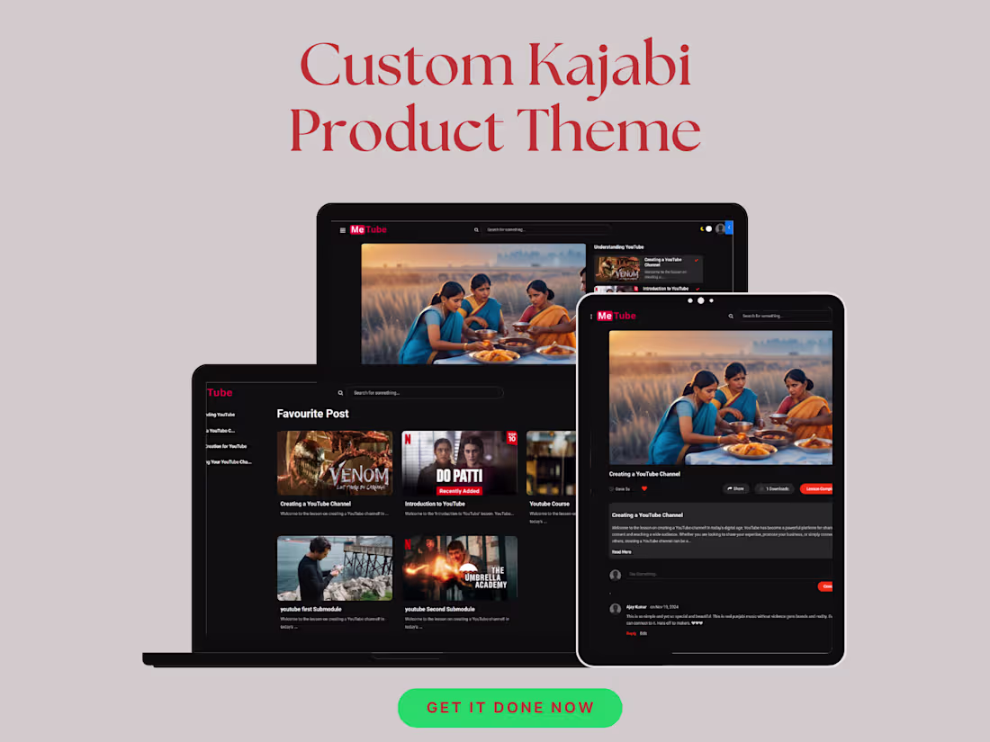 Cover image for Kajabi custom Website and Product Setup