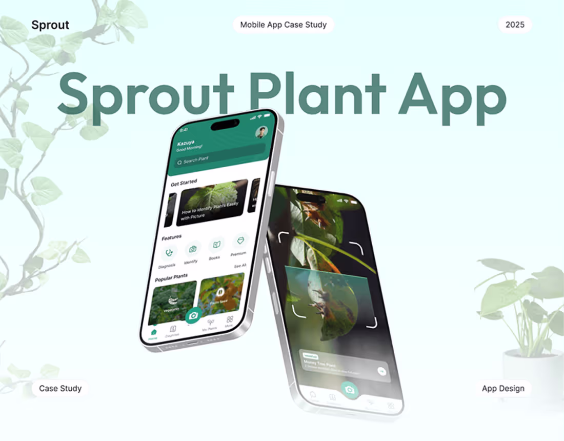 Cover image for Gardening & Plant Care App | UI/UX Mobile App Design