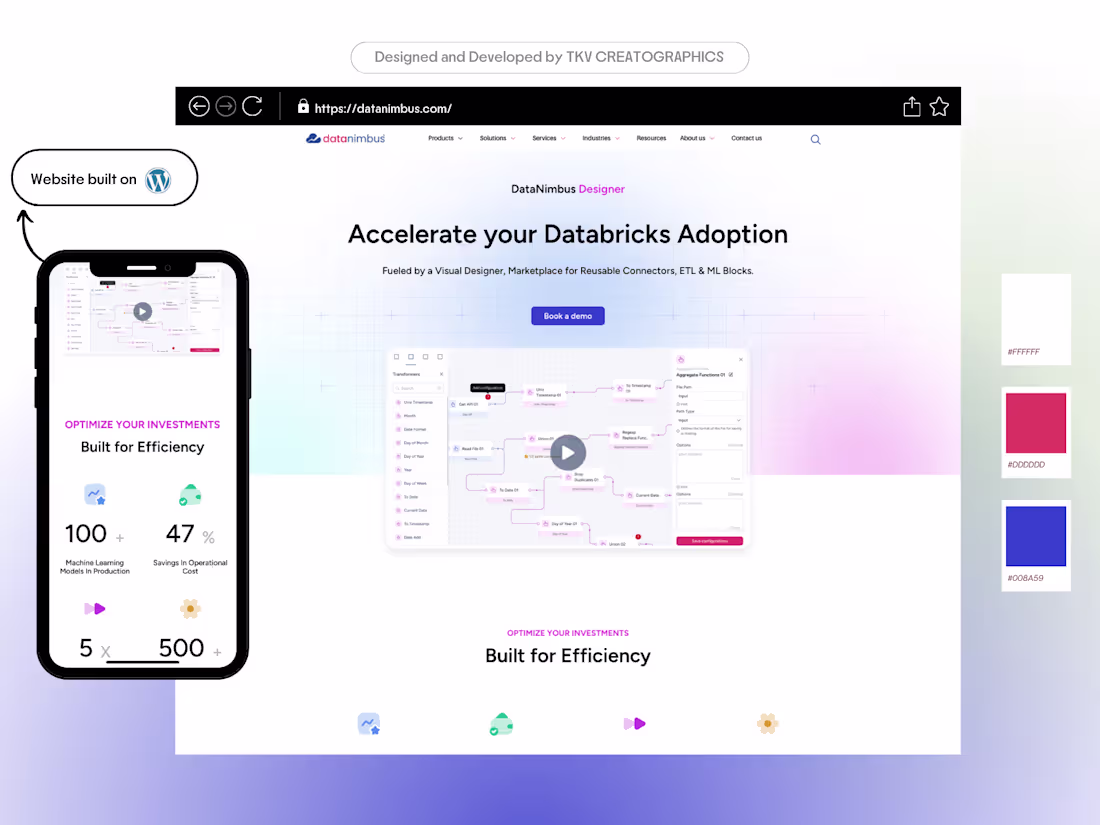 Cover image for DataNimbus Wordpress Website