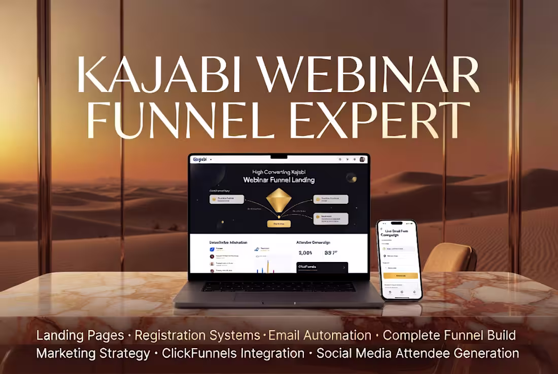Cover image for Kajabi Expert | Webinar Funnel