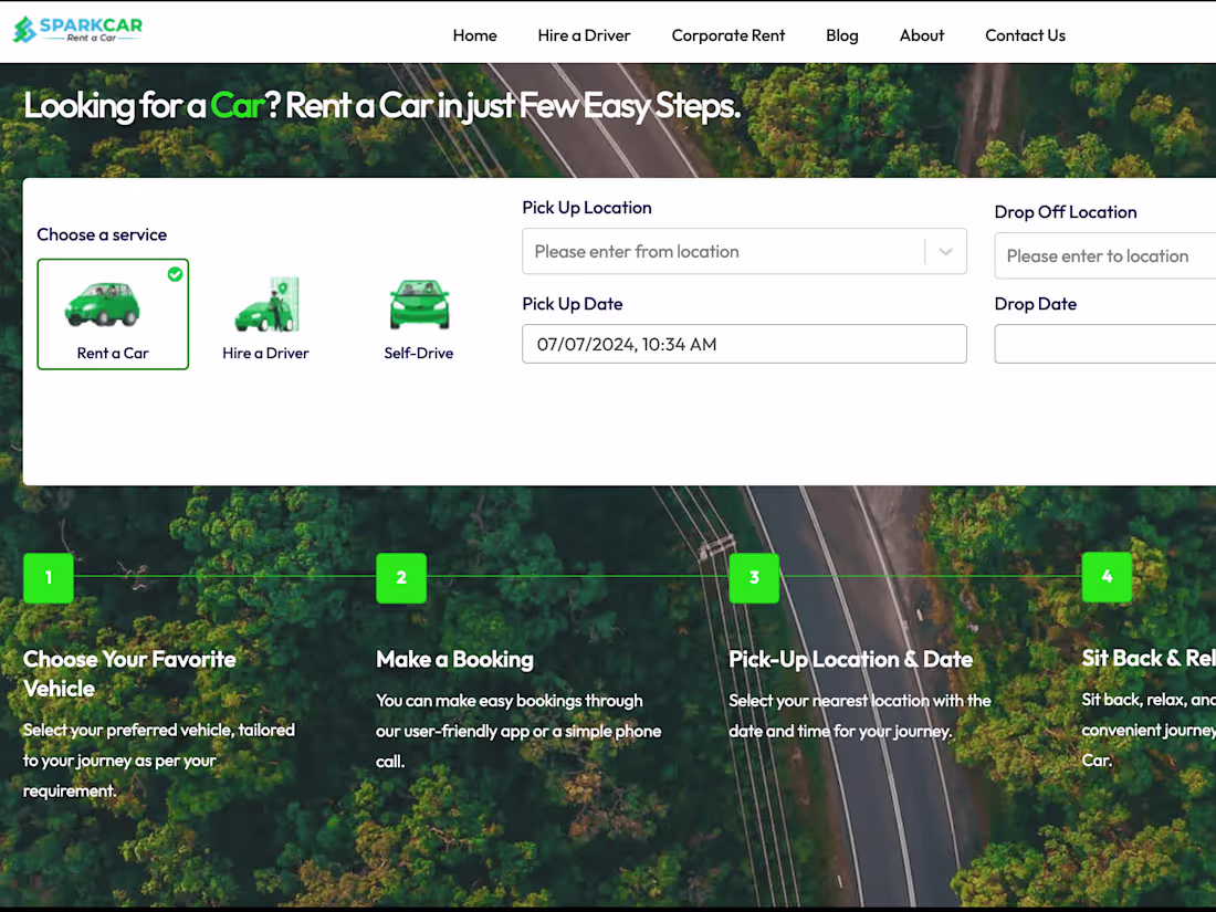 Cover image for Car Rental Service in Nepal | Car Rent in Nepal | Spark Car